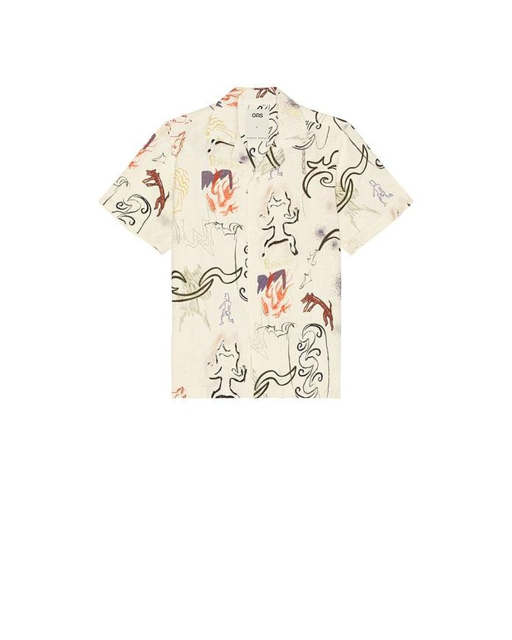 Oas White Paradox Cuba Shirt for men