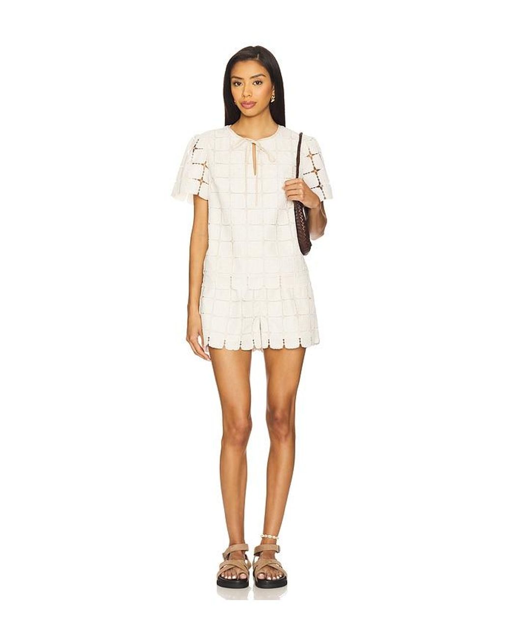 Maude Club White Mila Shorts