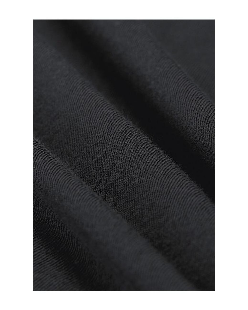GRLFRND Black Sheer Crew Neck Tee