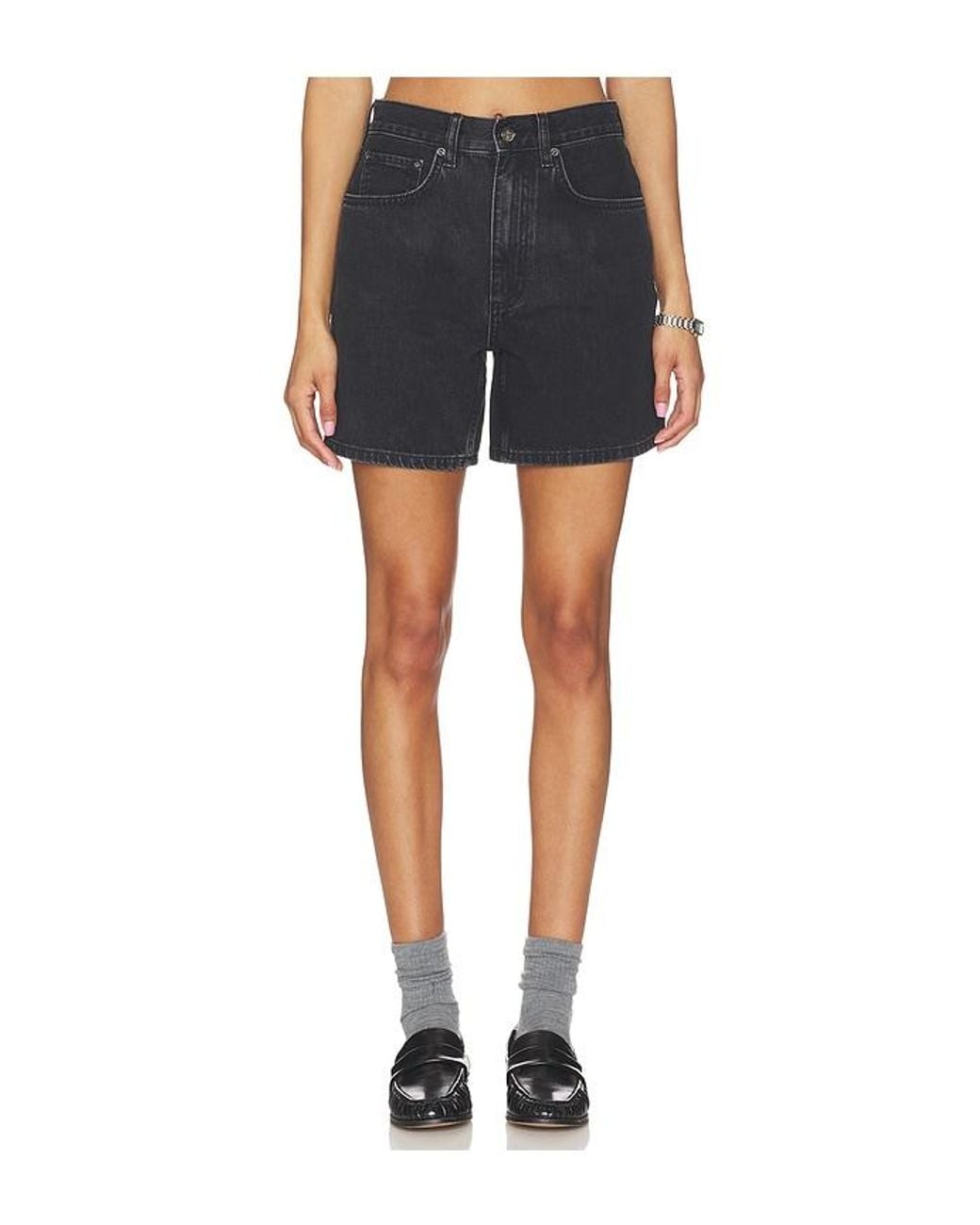 Anine Bing Blue Delaney Short