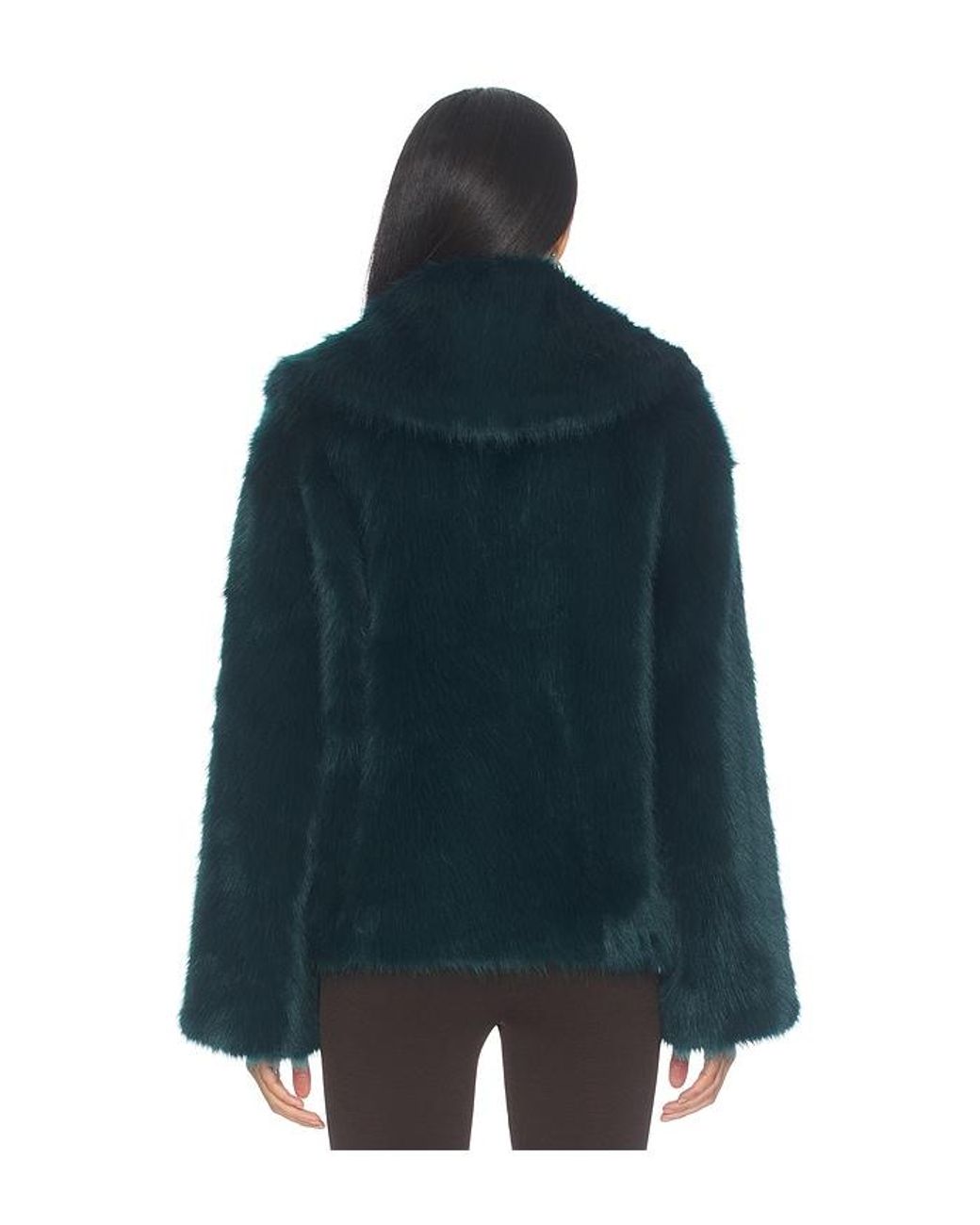 retroféte Blue Olsen Faux Fur Jacket