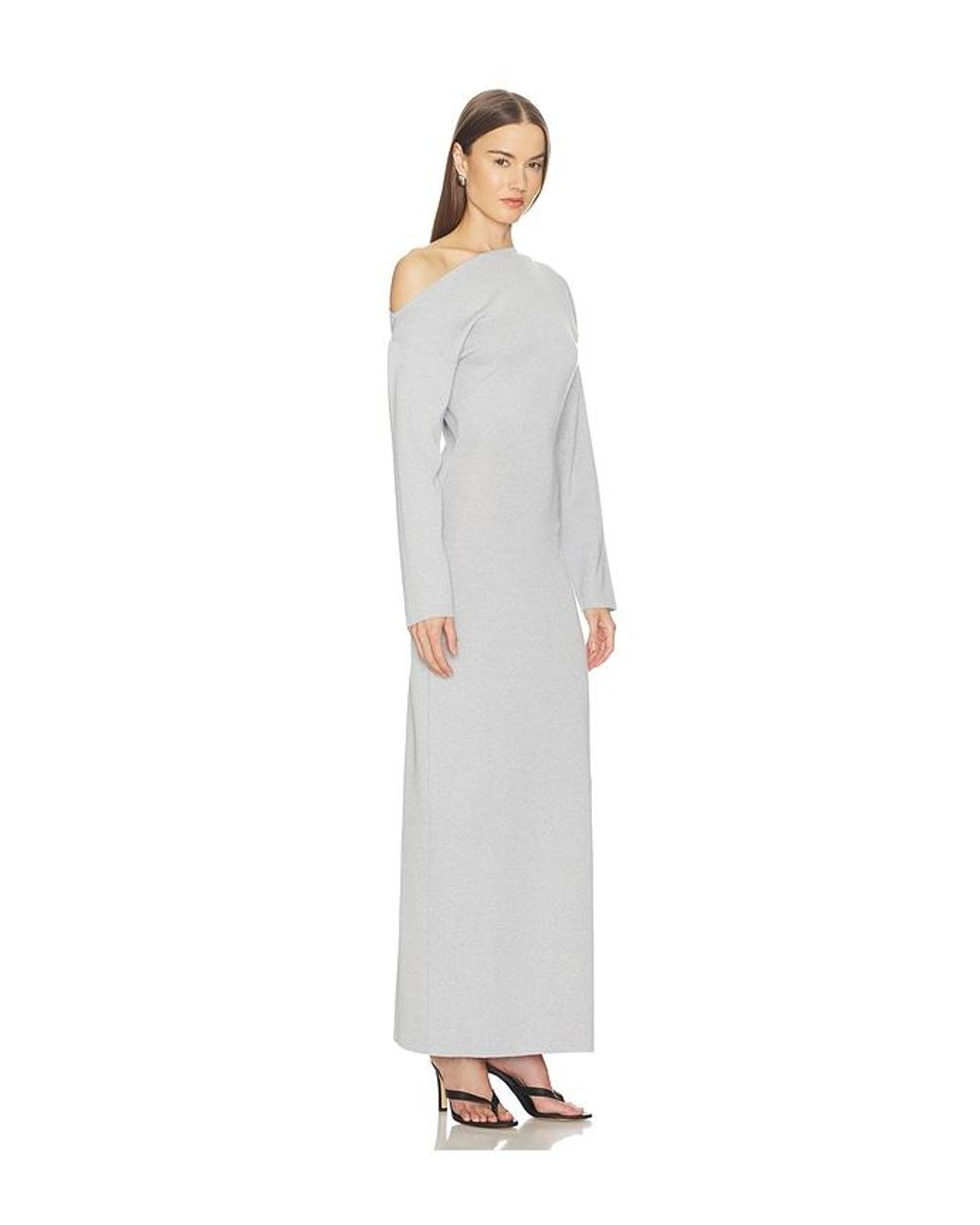 SRG White Lesly Off Shoulder Knit Dress