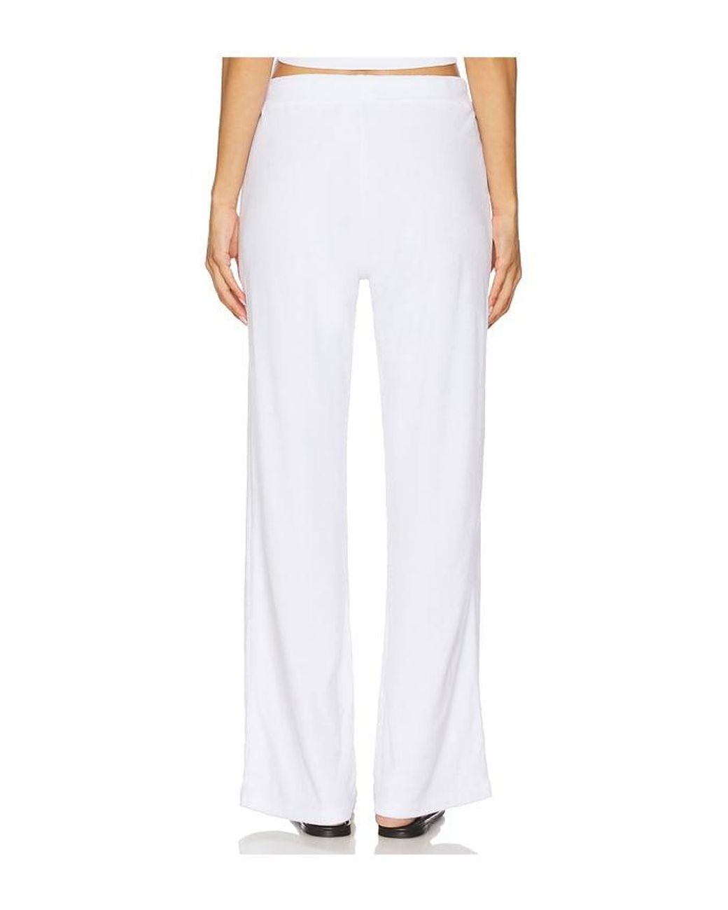 Bobi White Wide Leg Pant