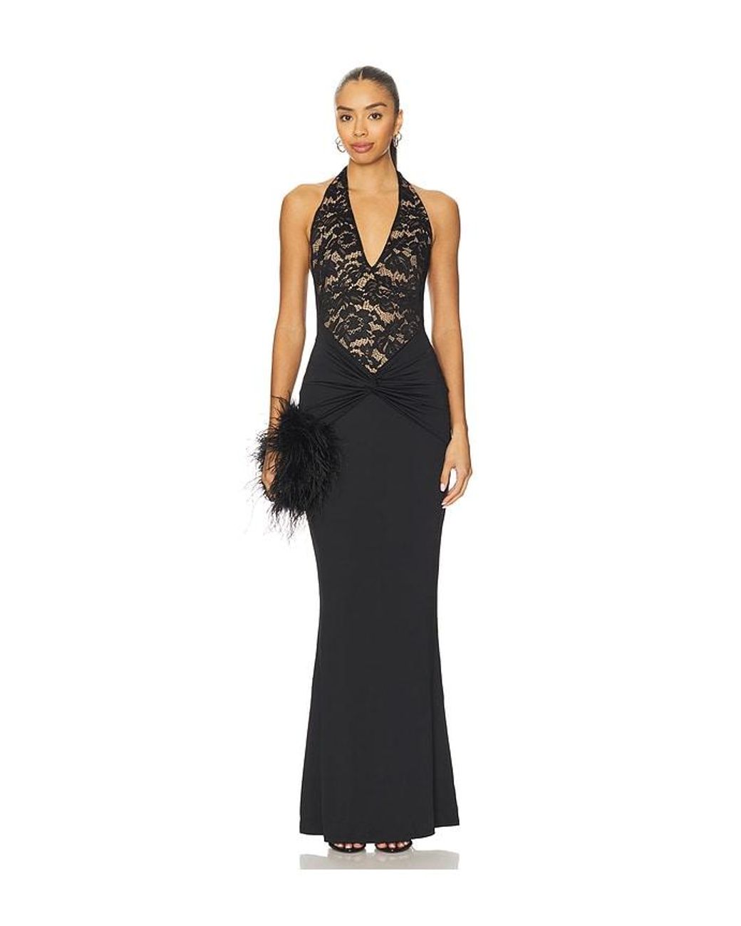 Nookie Black Lennox Halter Gown