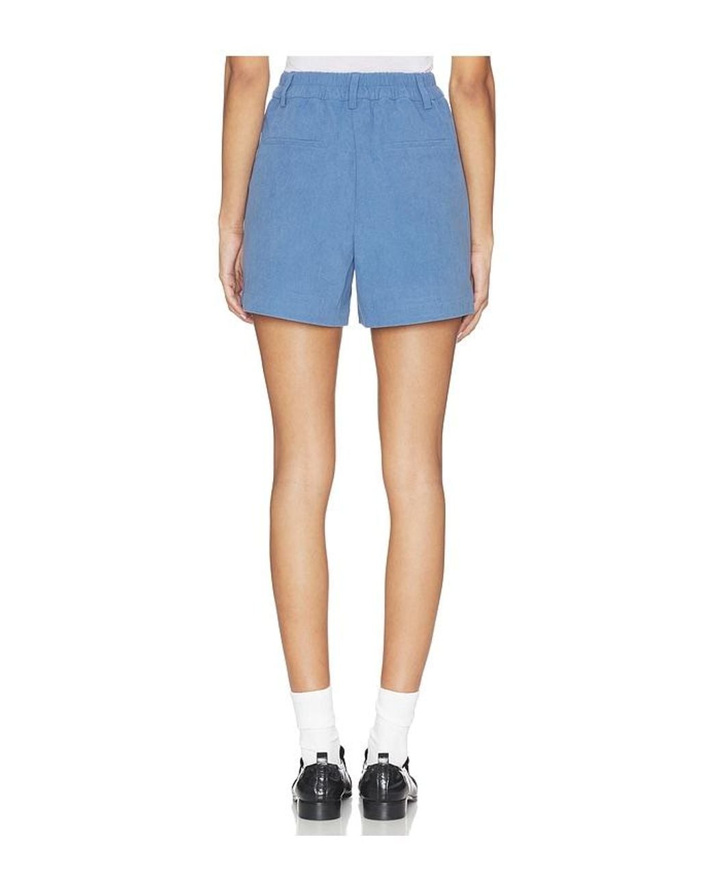 Varley Blue Jorden Pleat Short
