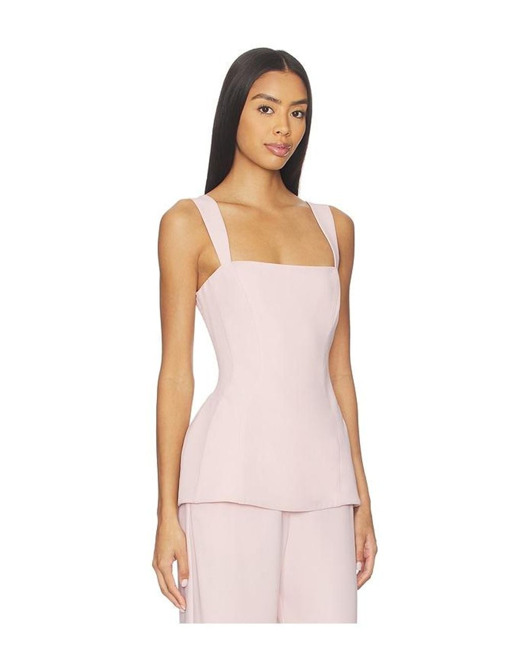 Amanda Uprichard Pink Andreina Top