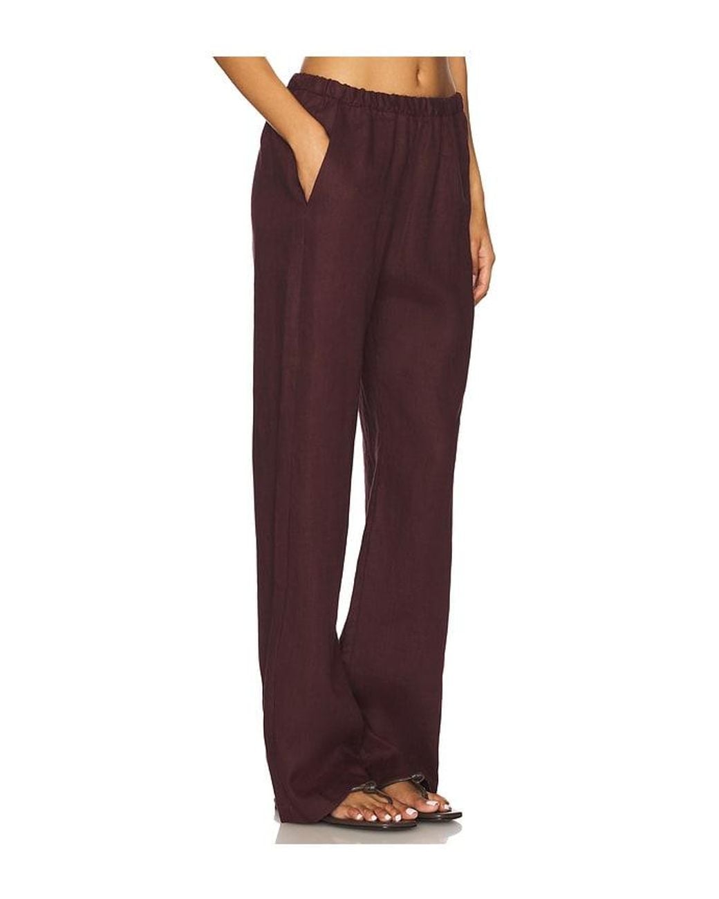 Enza Costa Red X Revolve Everywhere Pants