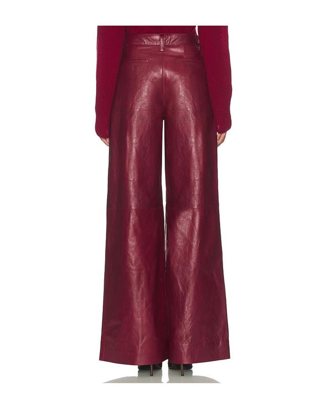 Jonathan Simkhai Red Kobie Pant