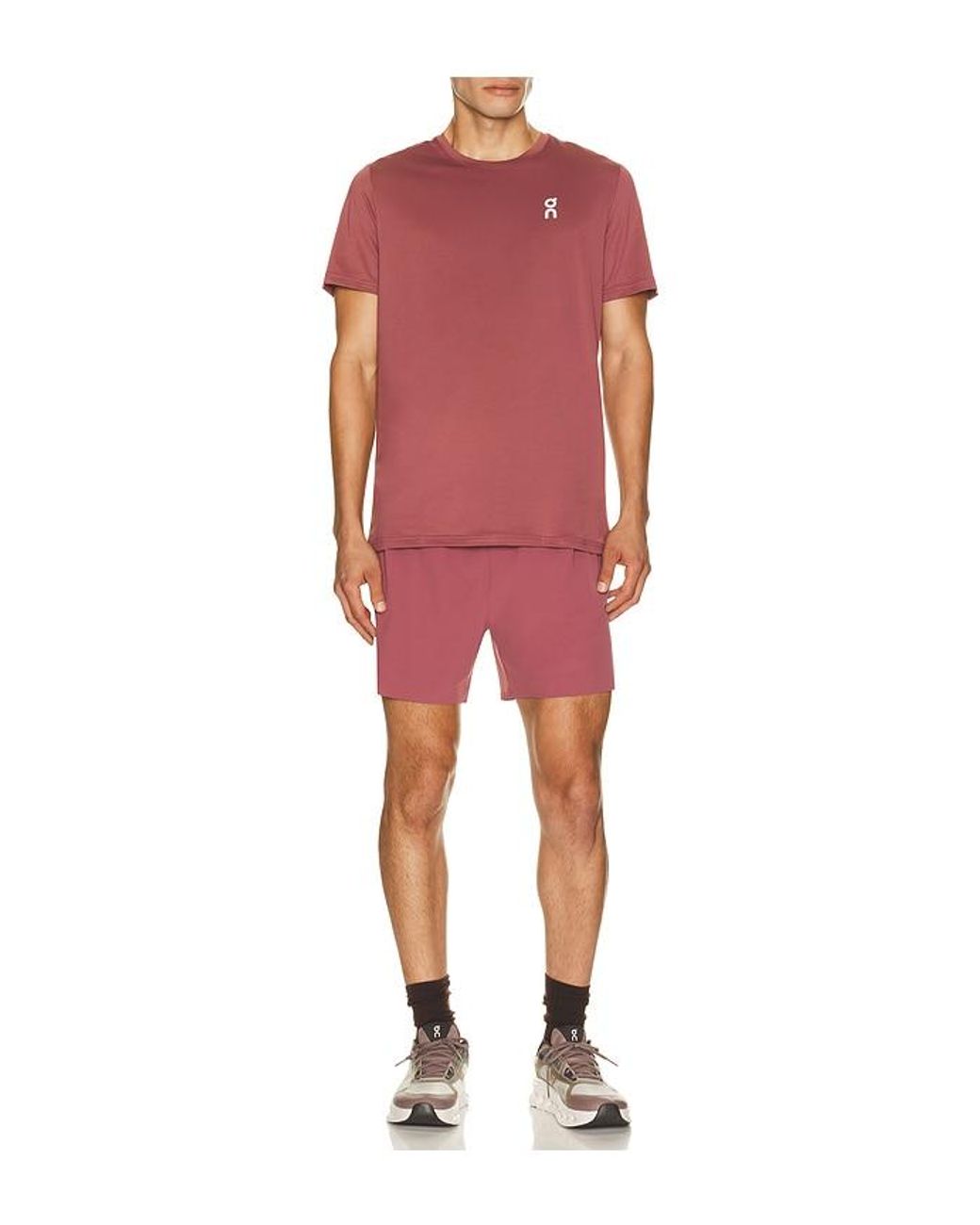 On Shoes Red 5 Performance Shorts for men