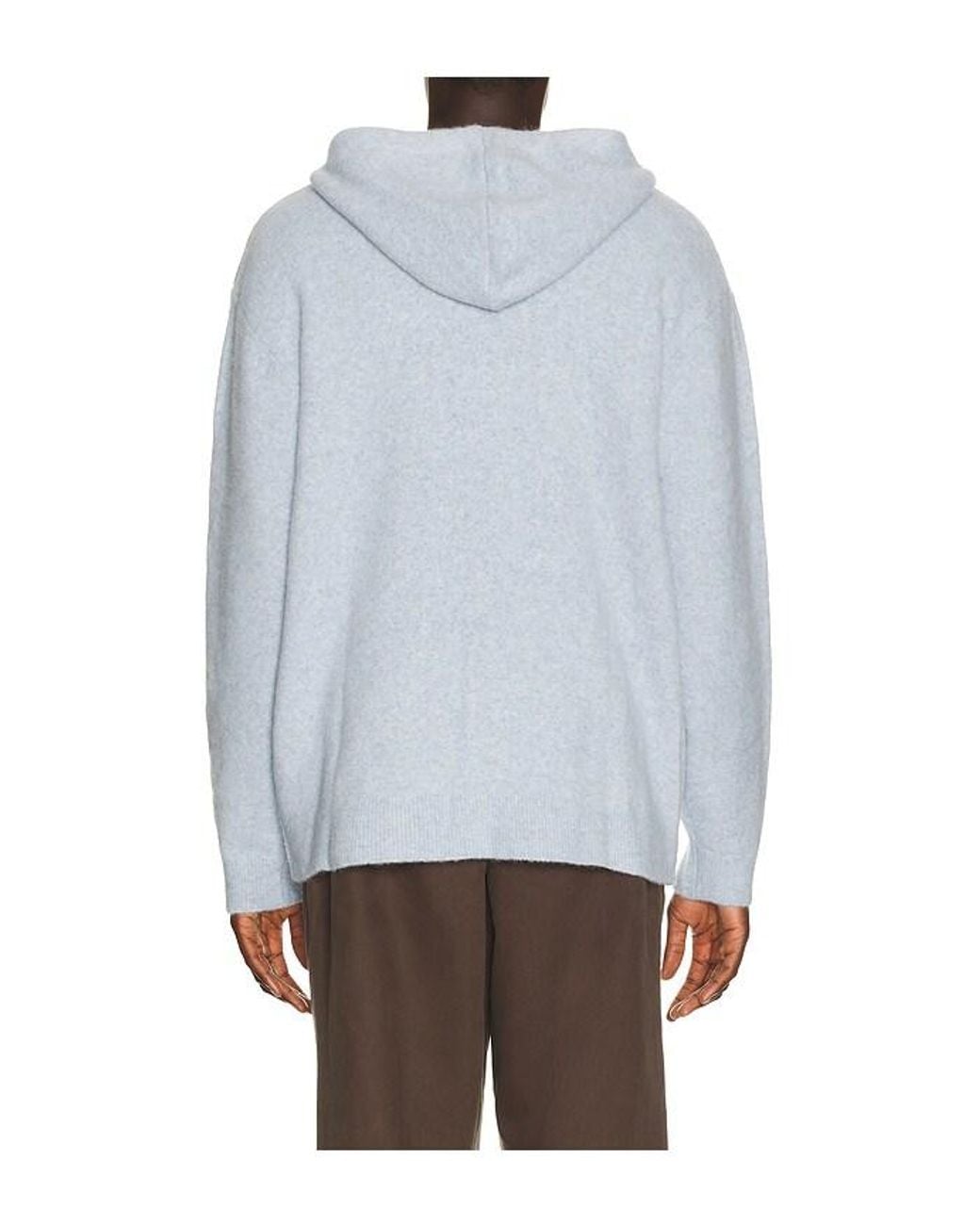 KROST Blue Alpaca Zip Hoodie for men