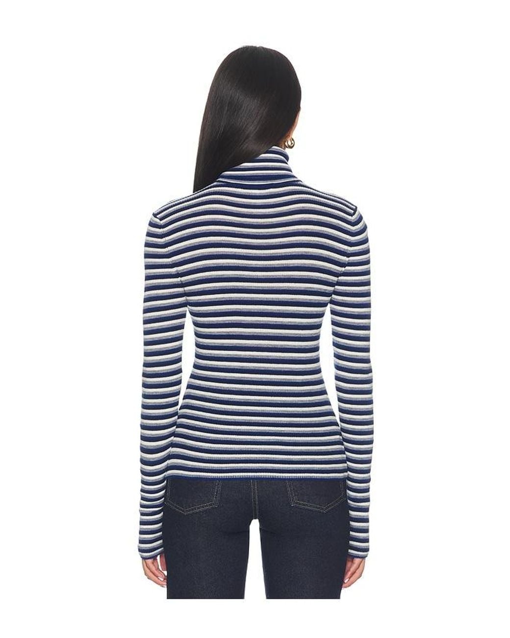 FAVORITE DAUGHTER Blue The Amelia Long Sleeve Top