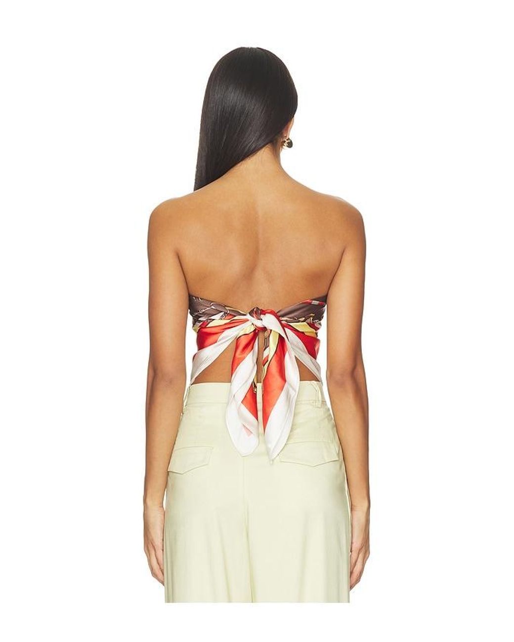 Lovers + Friends Orange Agnes Scarf