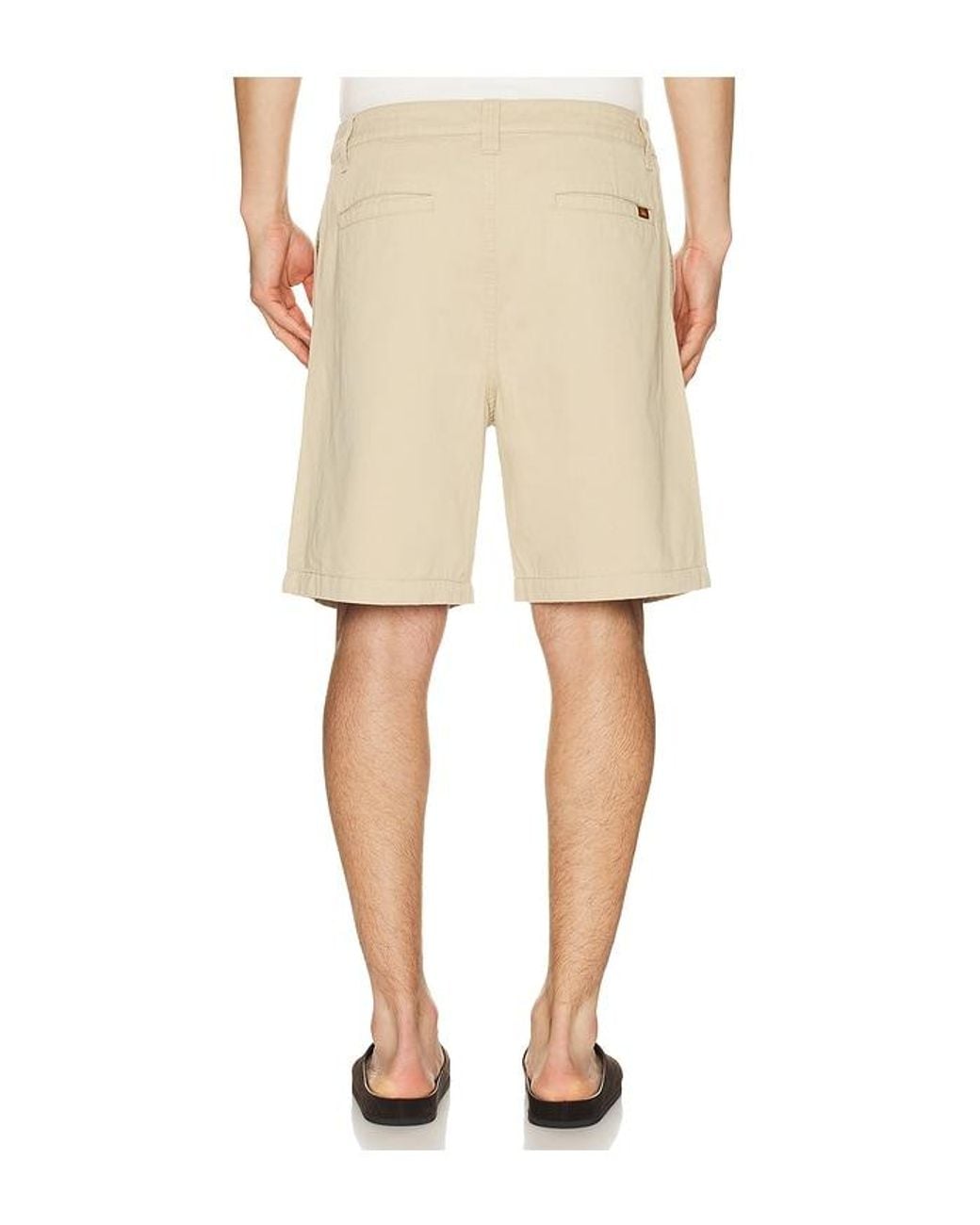 Rhythm Natural Double Pleat Twill Short for men