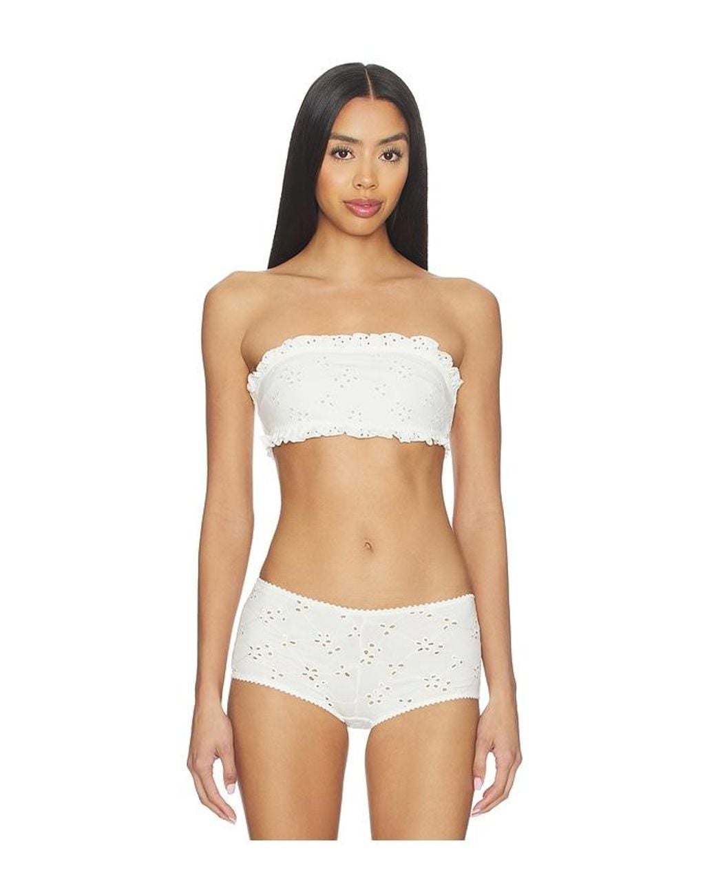 Free People White X Revolve Full Bloom Bandeau