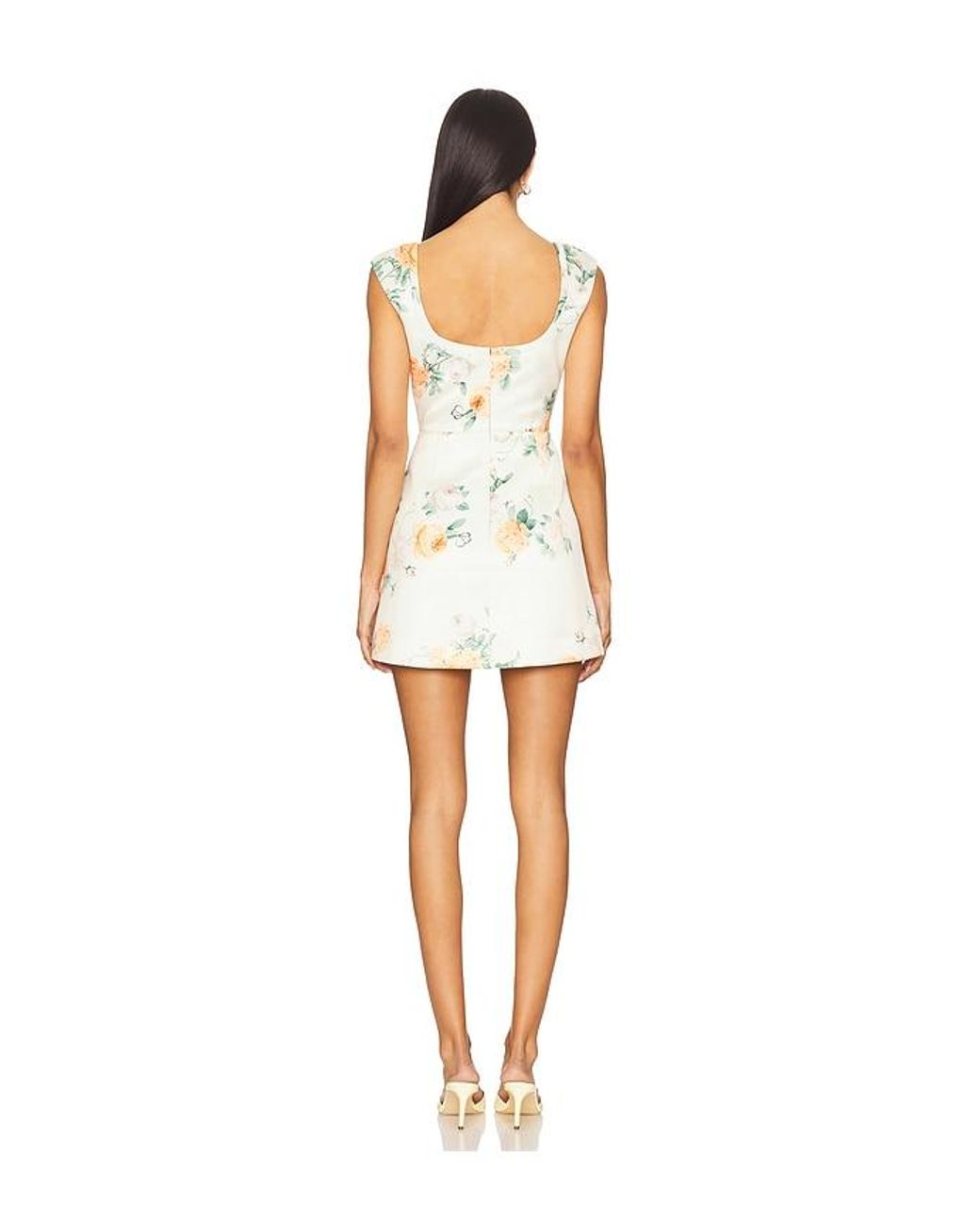 SAU LEE White Bryn Mini Dress