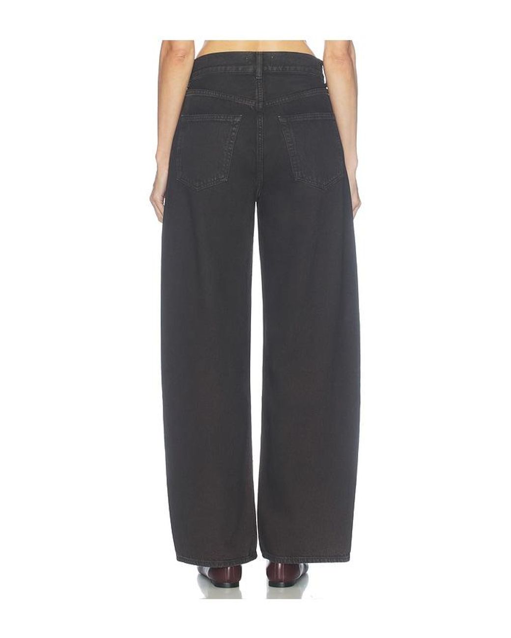 Agolde Black Low Curve Utility Jean