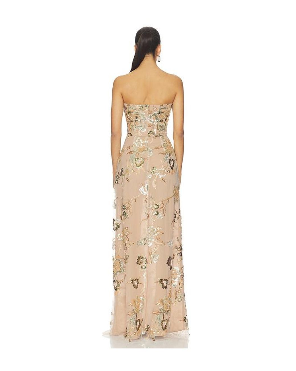 SAU LEE Natural Pippa Maxi Dress