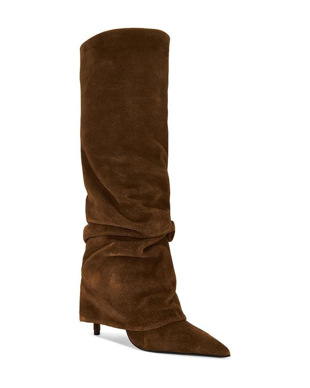 SCHUTZ SHOES Brown Mikki Up Cloak Boot