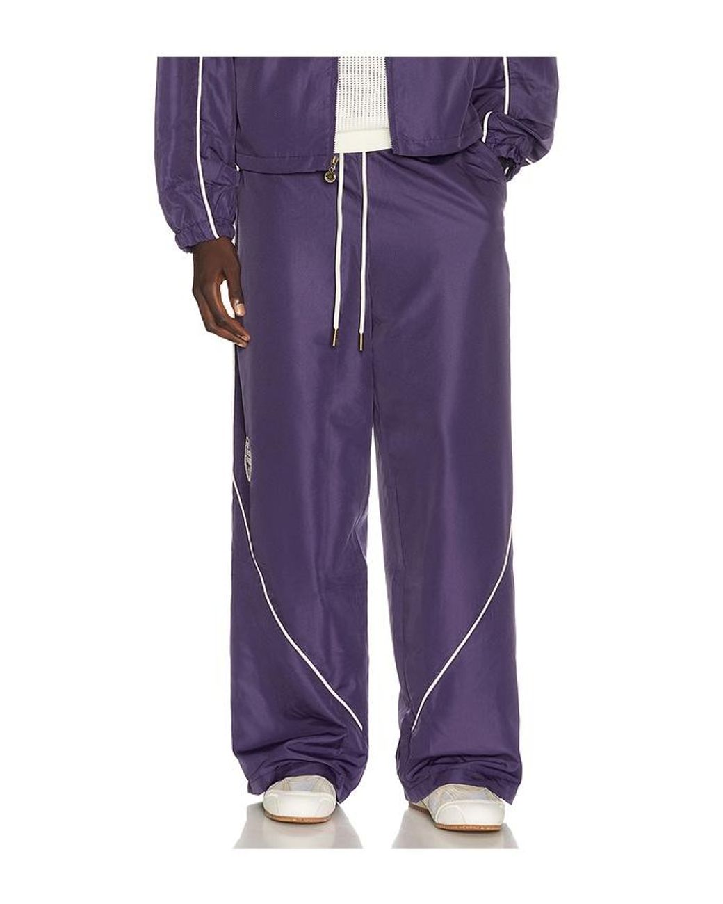 Honor The Gift Purple Honeycomb Ripstop Track Pant for men