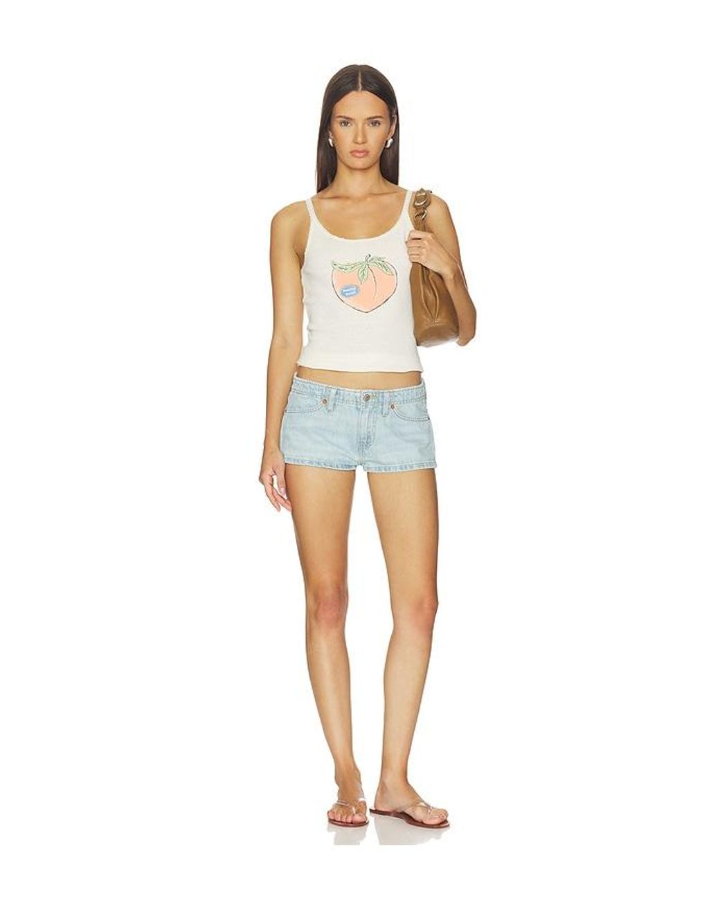 Re/done Blue Shorts Micro