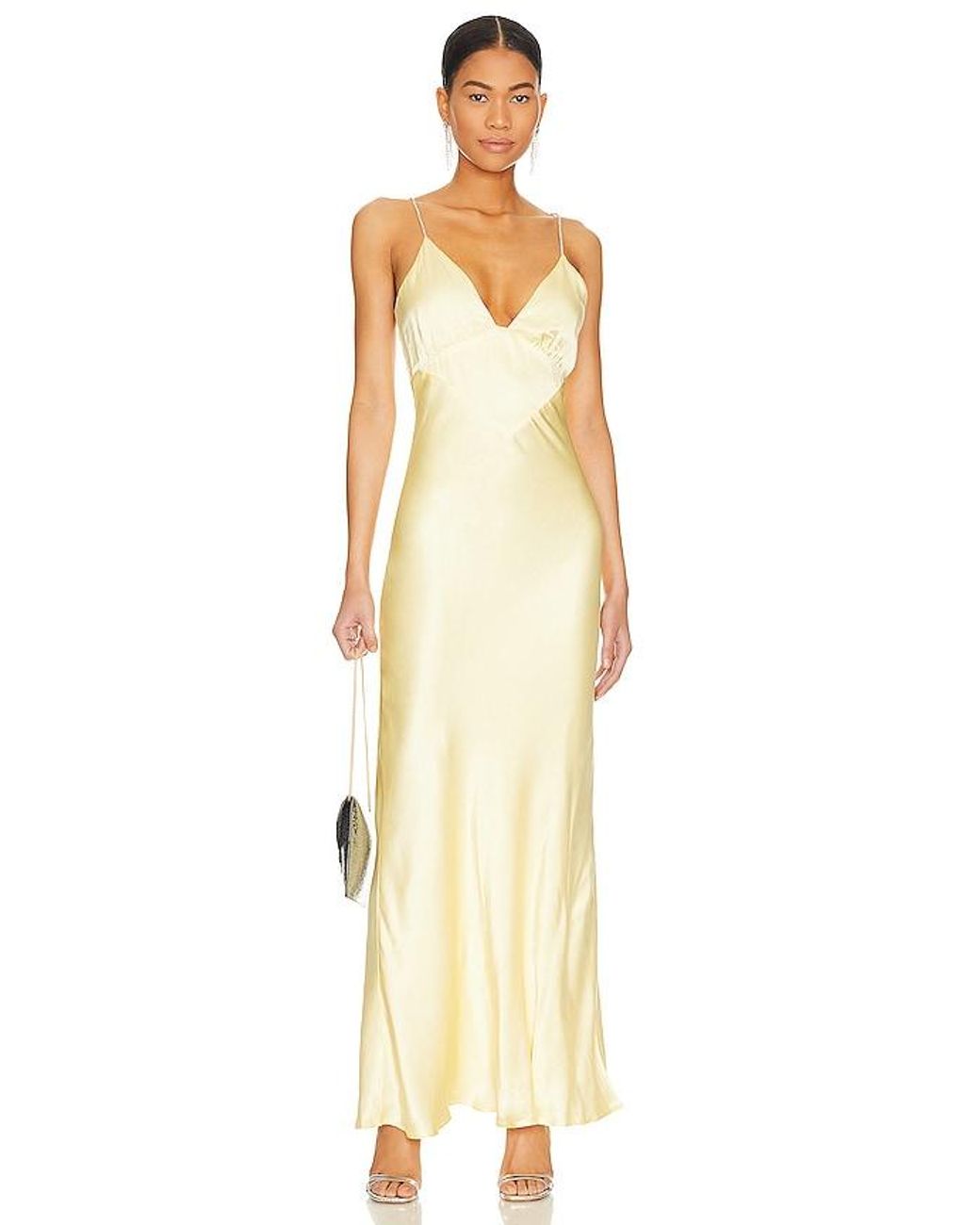 Robe Capri Diamonte En. Taille Also En 12, 4, 6, 8 Bardot en coloris Metallic