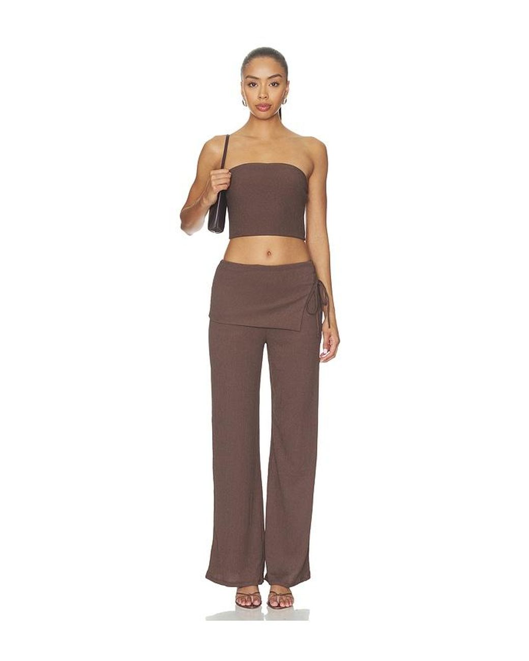 Astr Brown Kyara Pants