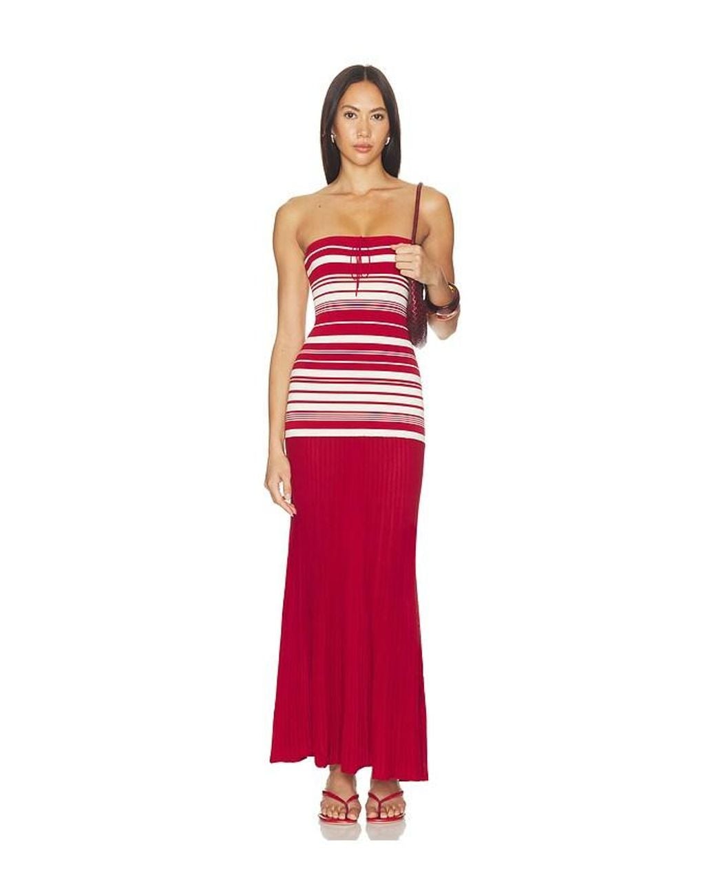 Faithfull The Brand Red Valmir Maxi Dress