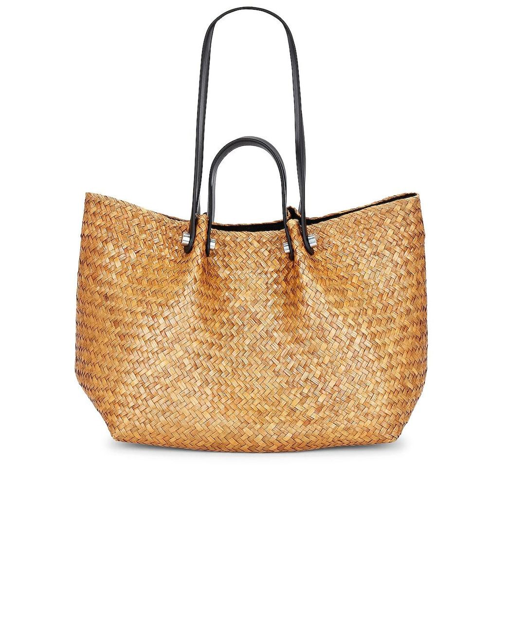 AllSaints Allington Straw Tote in Natural | Lyst