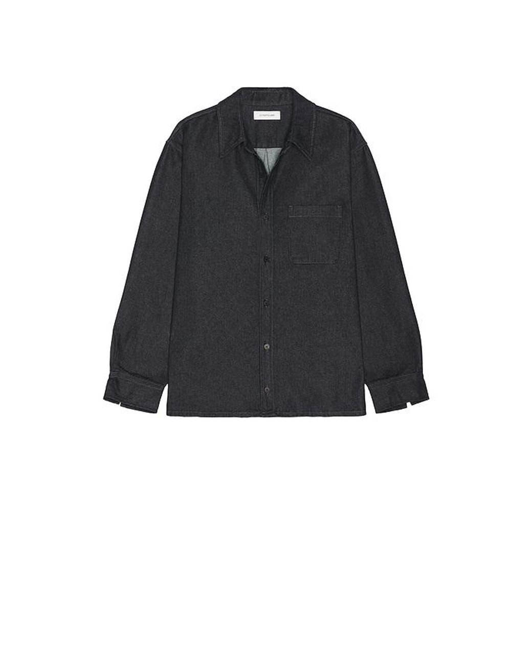 LE17SEPTEMBRE Black Denim Over Shirt for men