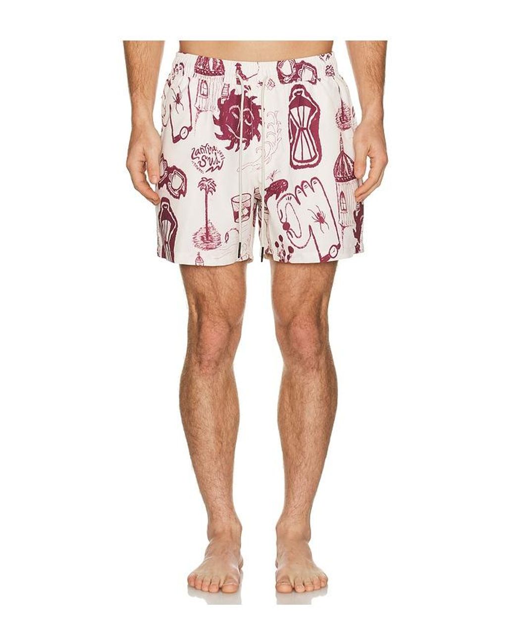 Oas Pink Cantina Swim Shorts for men