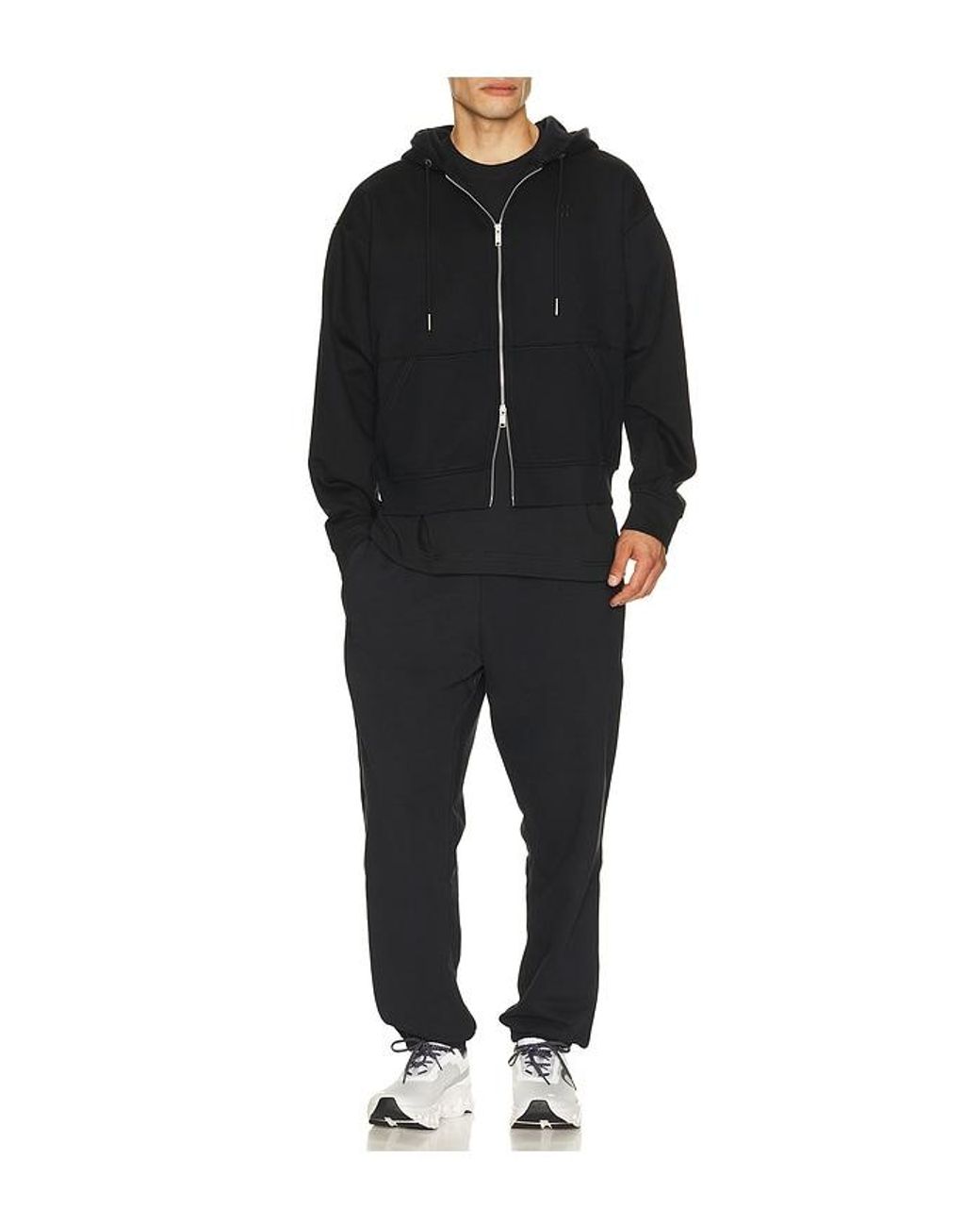 On Shoes Black Club Collective Fz Hoodie for men