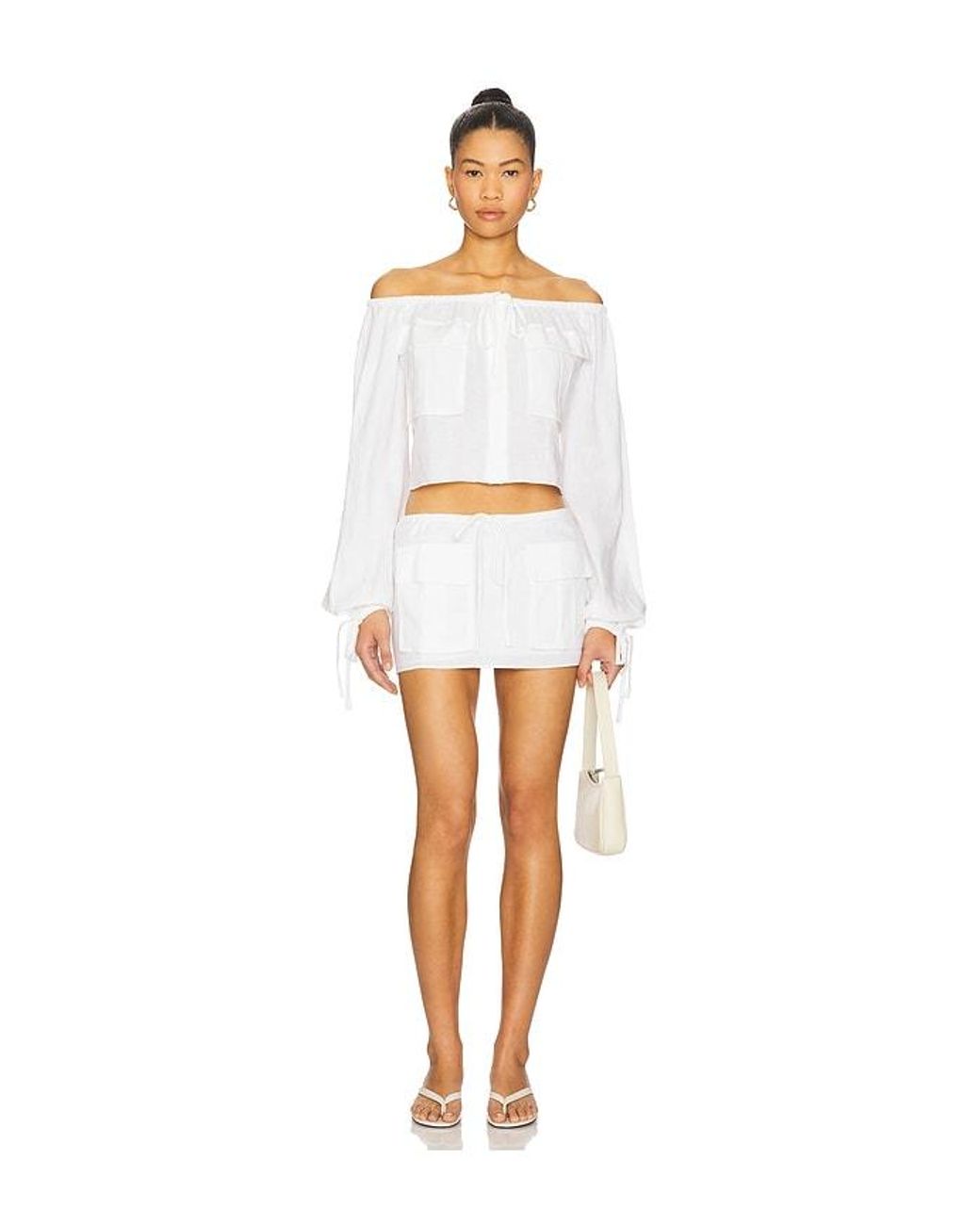 GUIZIO White Akiko Top