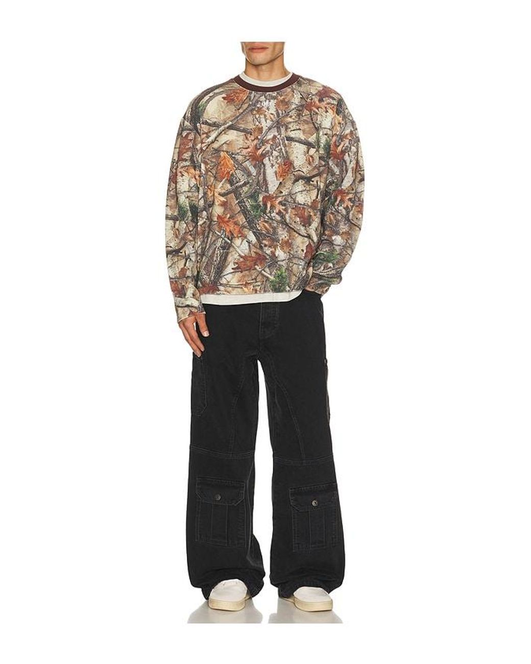 Off-White c/o Virgil Abloh Black Half Arrow Cargo Slouchy Jeans for men