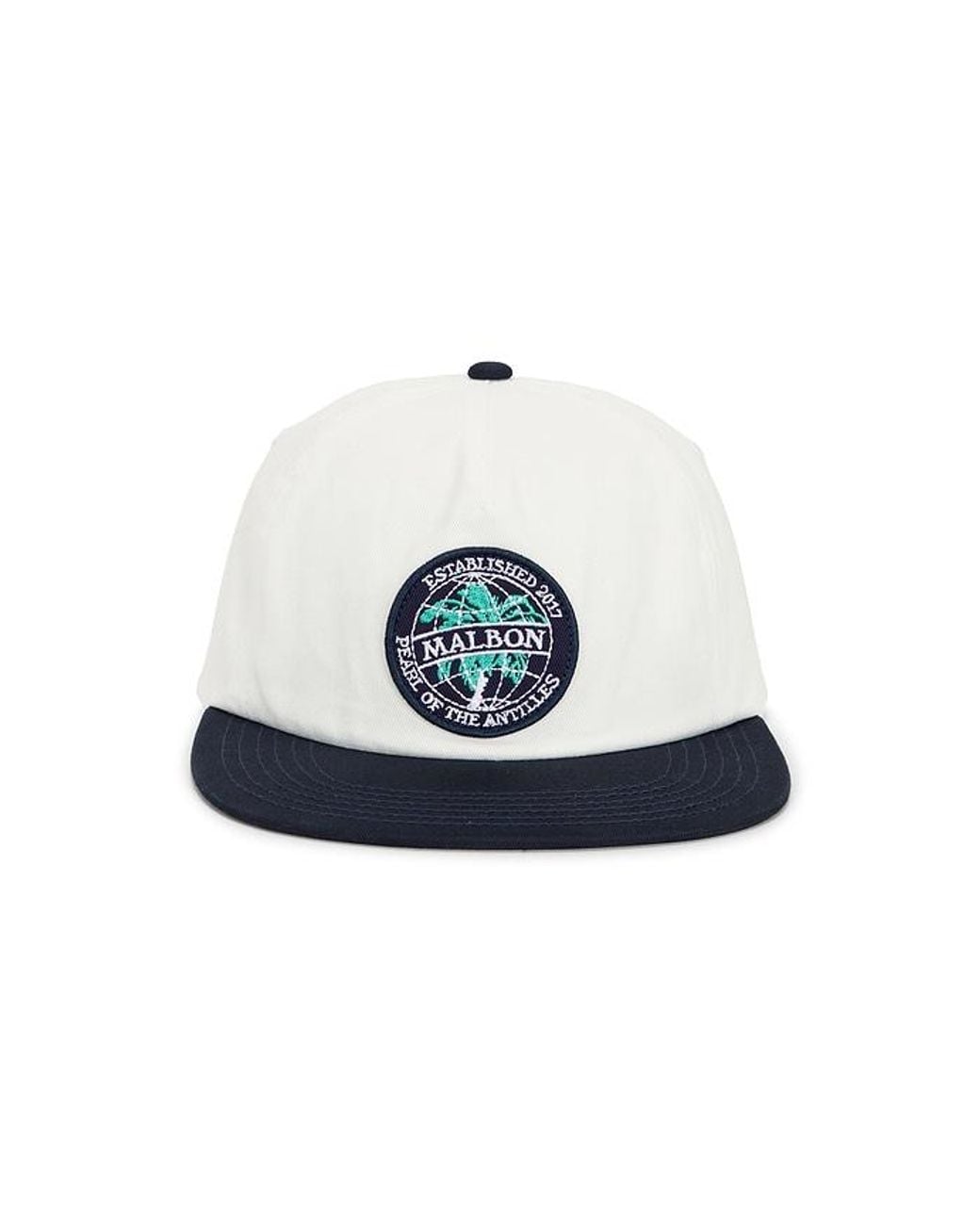 Malbon Blue Palmera Snapback Hat for men
