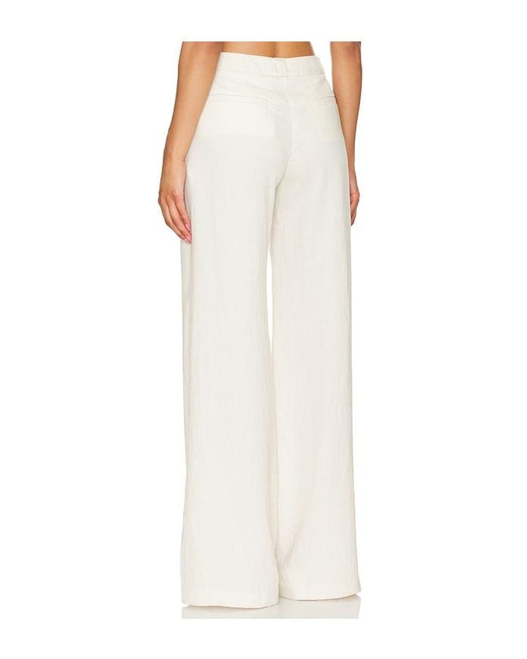 Amanda Uprichard White X Revolve Hale Pant