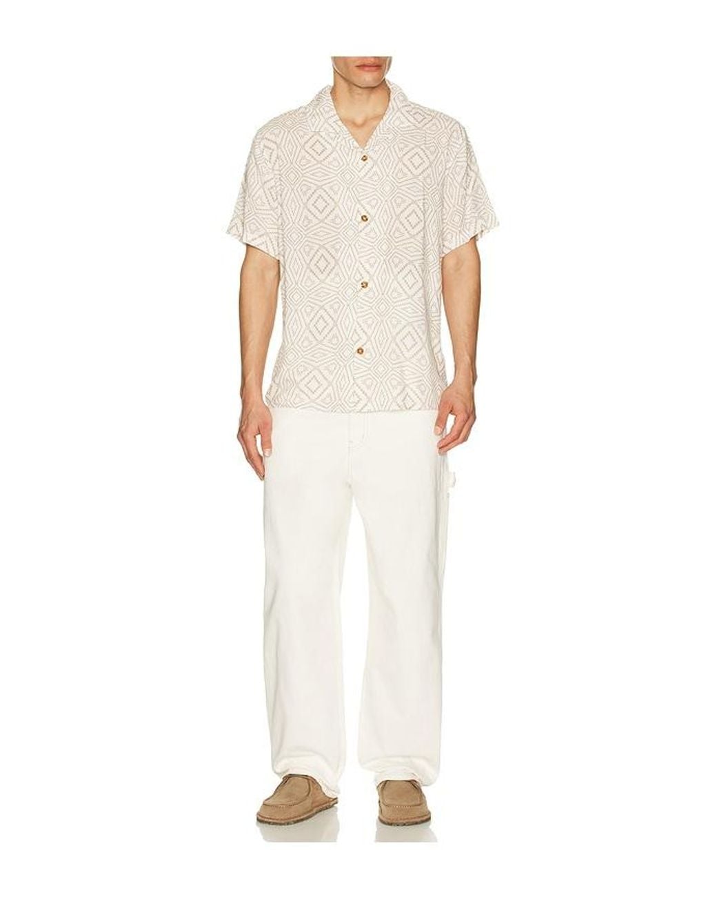 メンズ Rhythm シャツ White