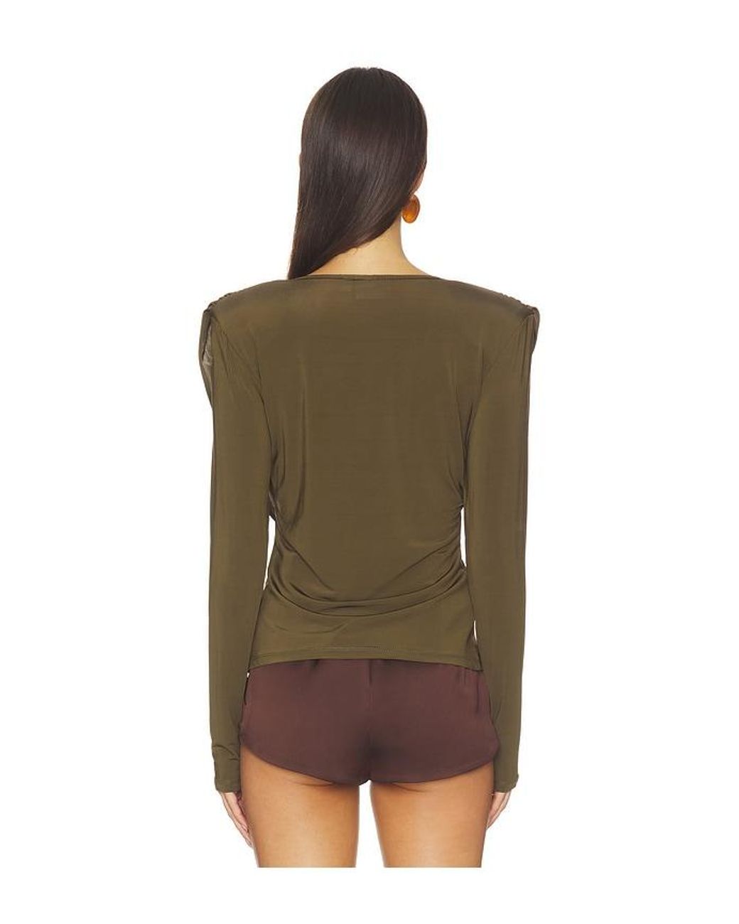 Gestuz Green Laily Long Sleeve Top