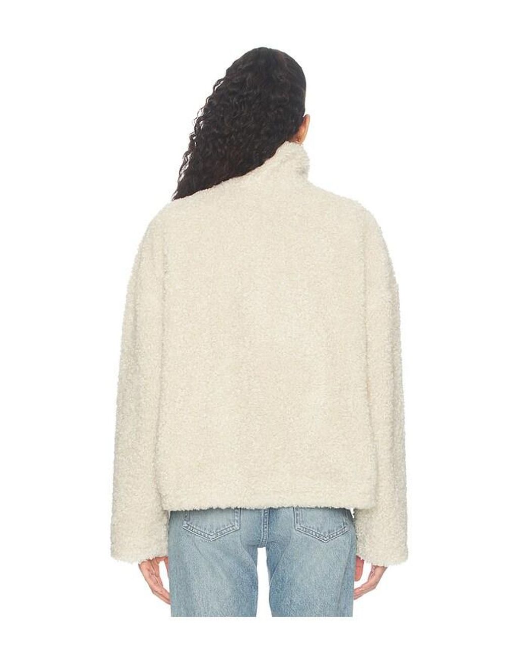 Lovers + Friends Natural Mikaela Half Zip Pullover