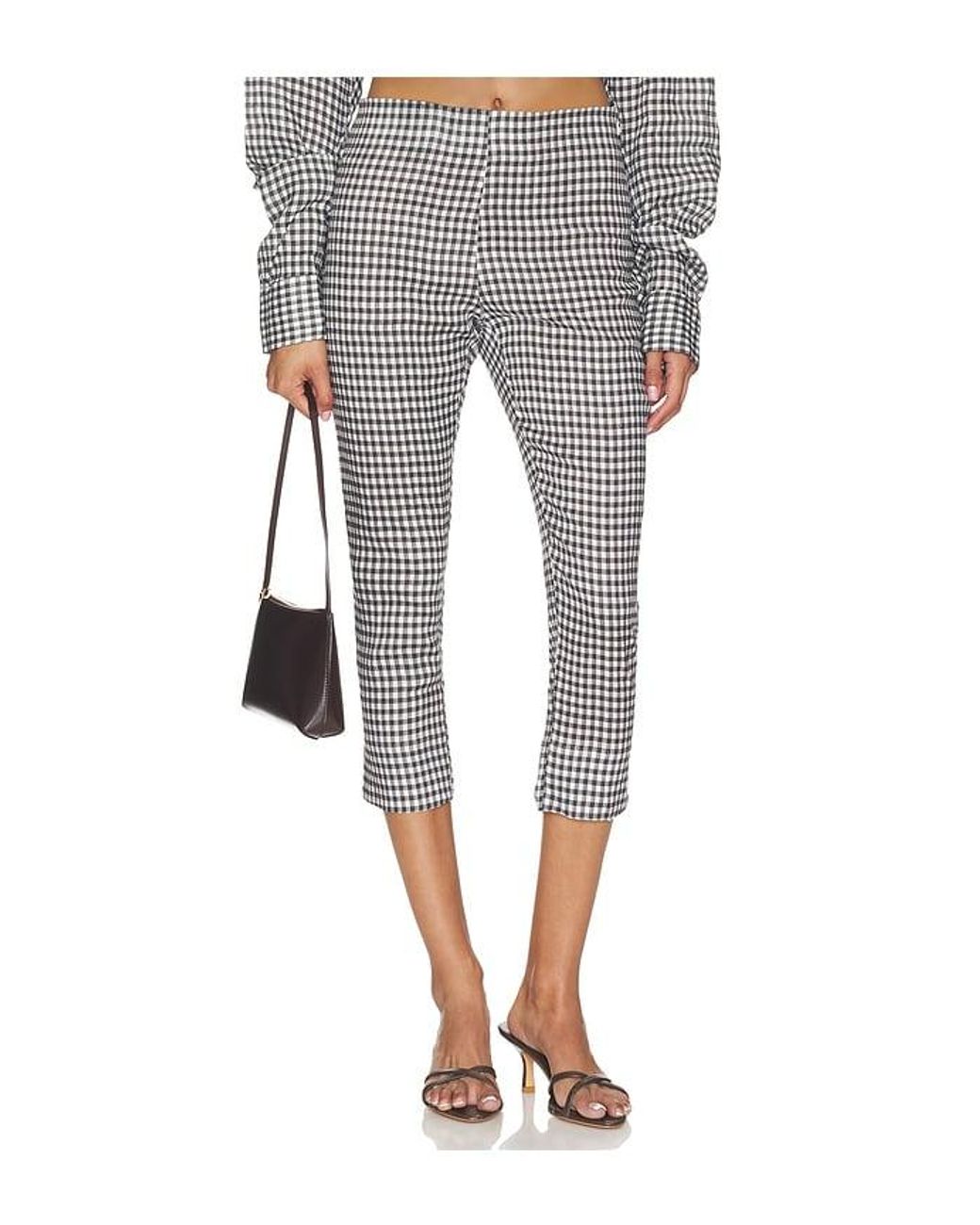 AEXAE Gray X Revolve Linen Capri Pant