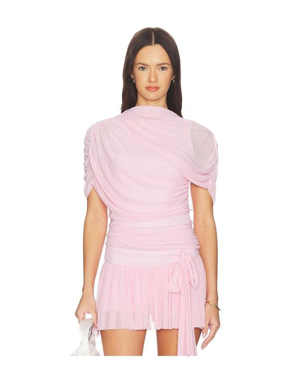 Amanda Uprichard Pink X Revolve Evianna Top
