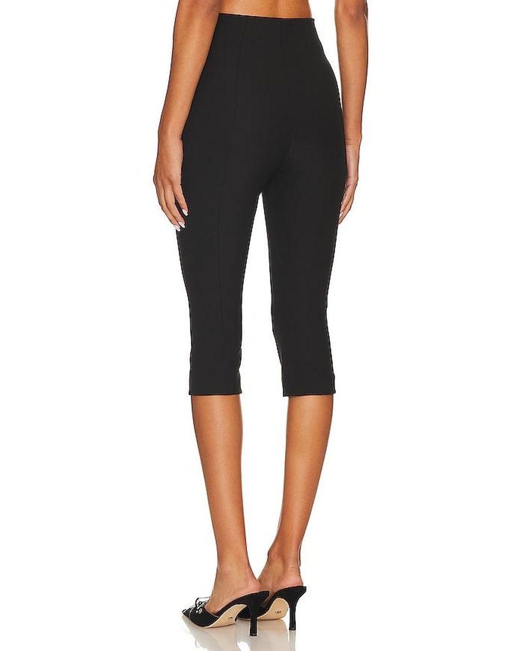 Lovers + Friends Black Cindy Cropped Capri Pant