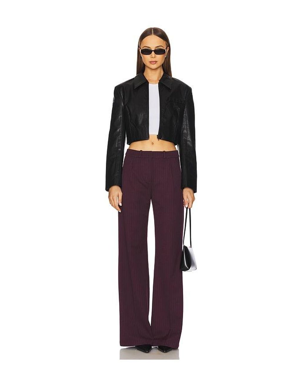 Amanda Uprichard Purple Slater Pants