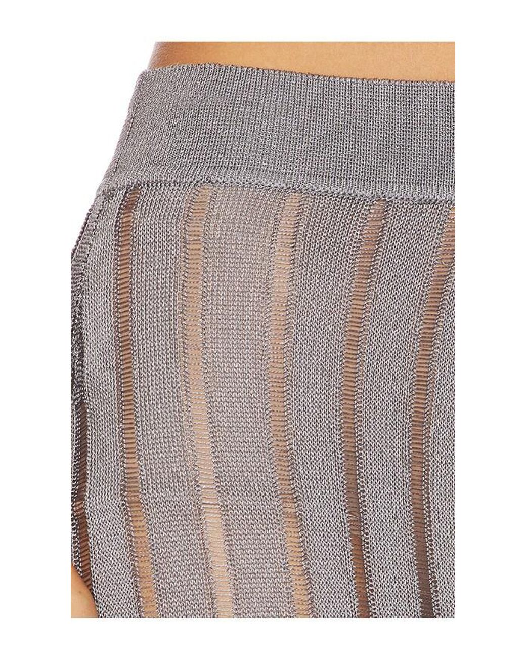 Lovers + Friends Francie Metallic Knit Maxi Skirt