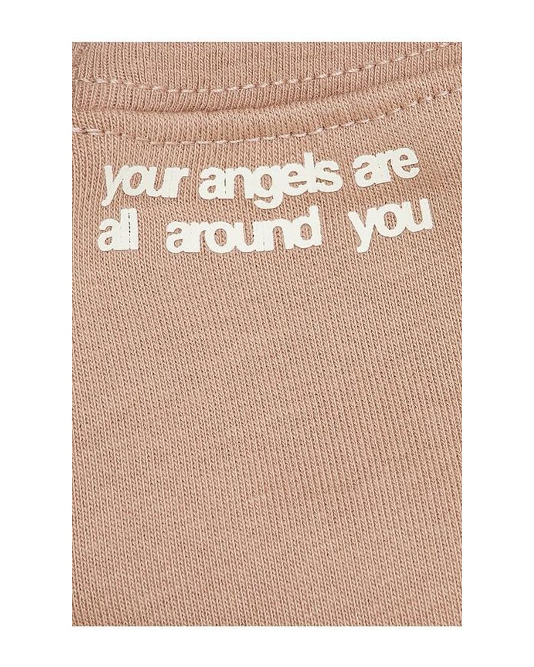 The Mayfair Group Natural Mayfair Angels V Neck Sweatshirt