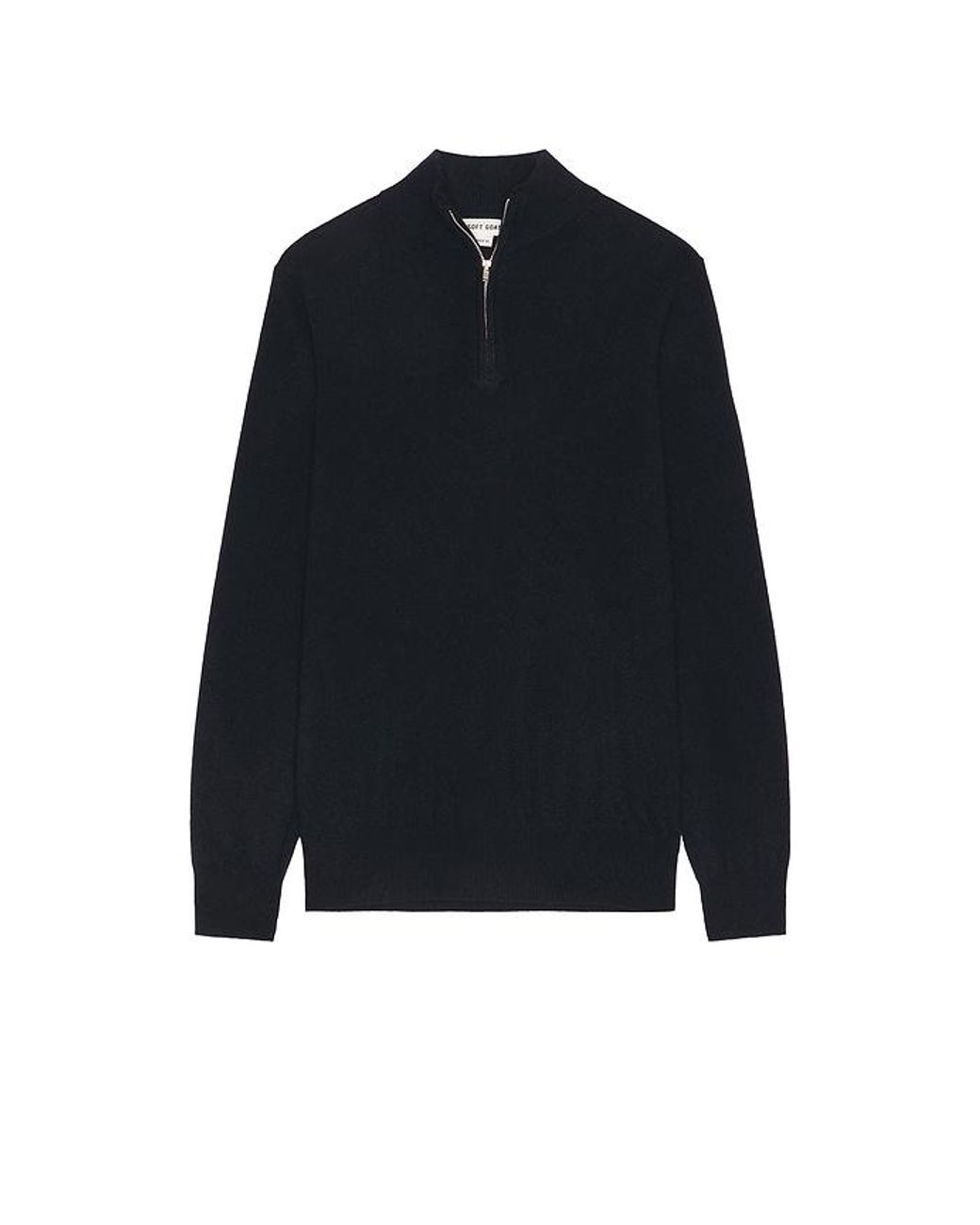 Soft Goat Blue Half Zip Sweater for men