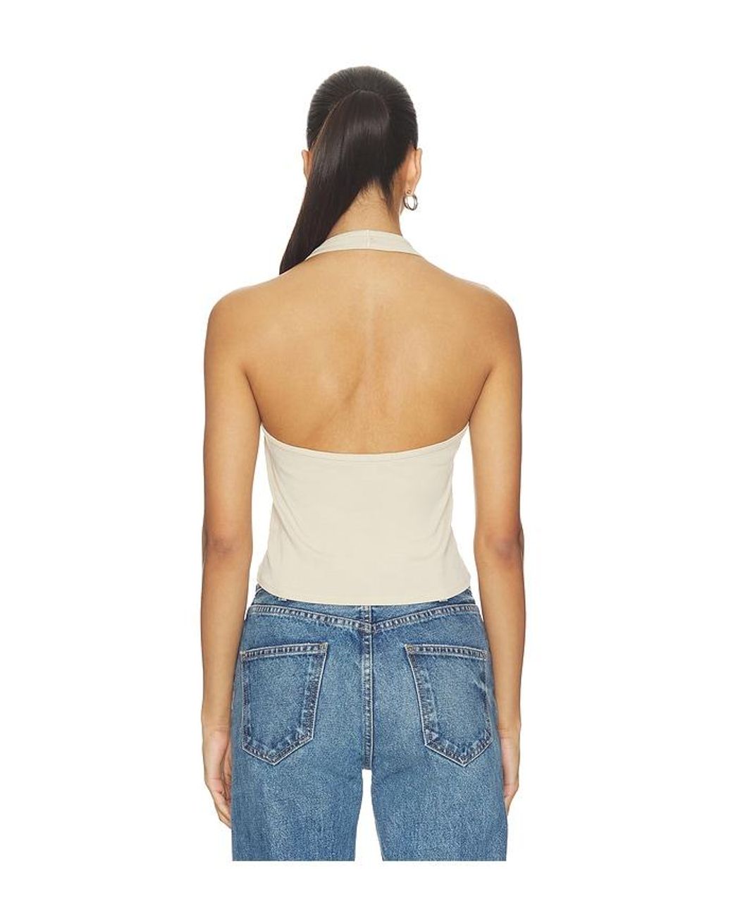 Nili Lotan Blue Britt Halter Top