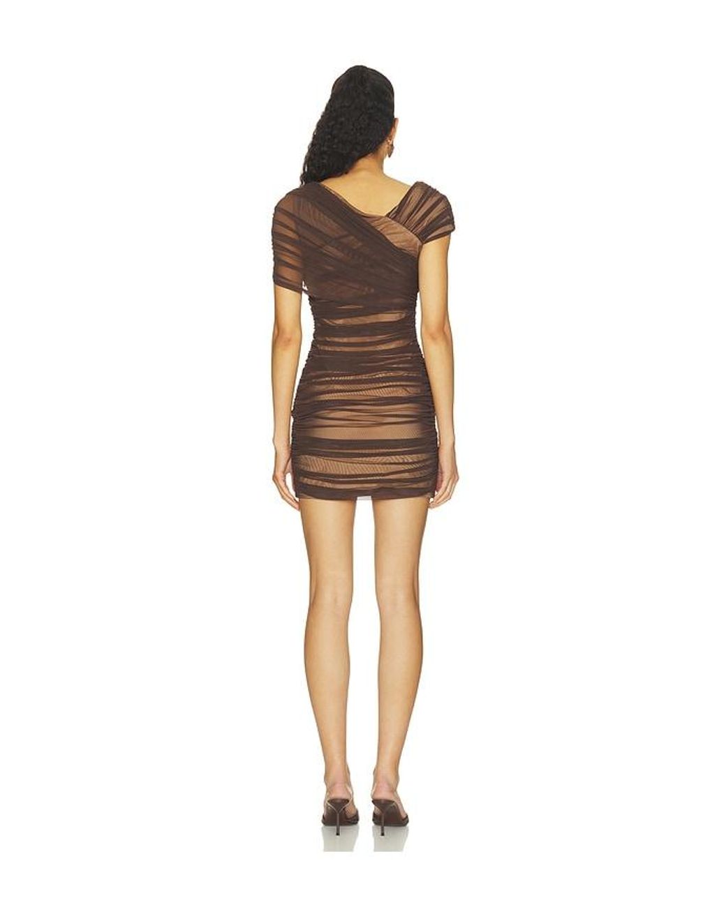 Line & Dot Brown Marceline Mini Dress