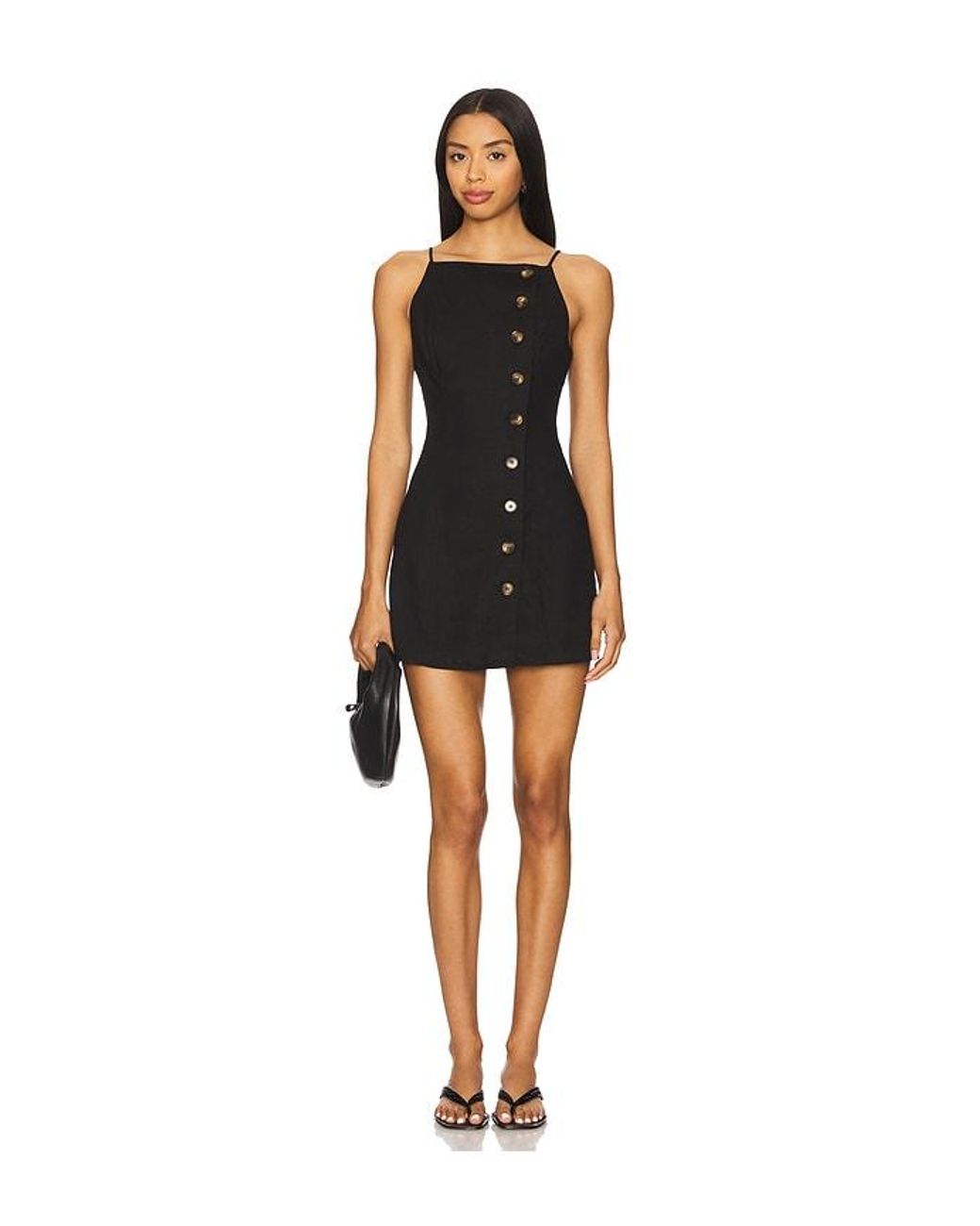 ALL THE WAYS Black Yori Mini Dress