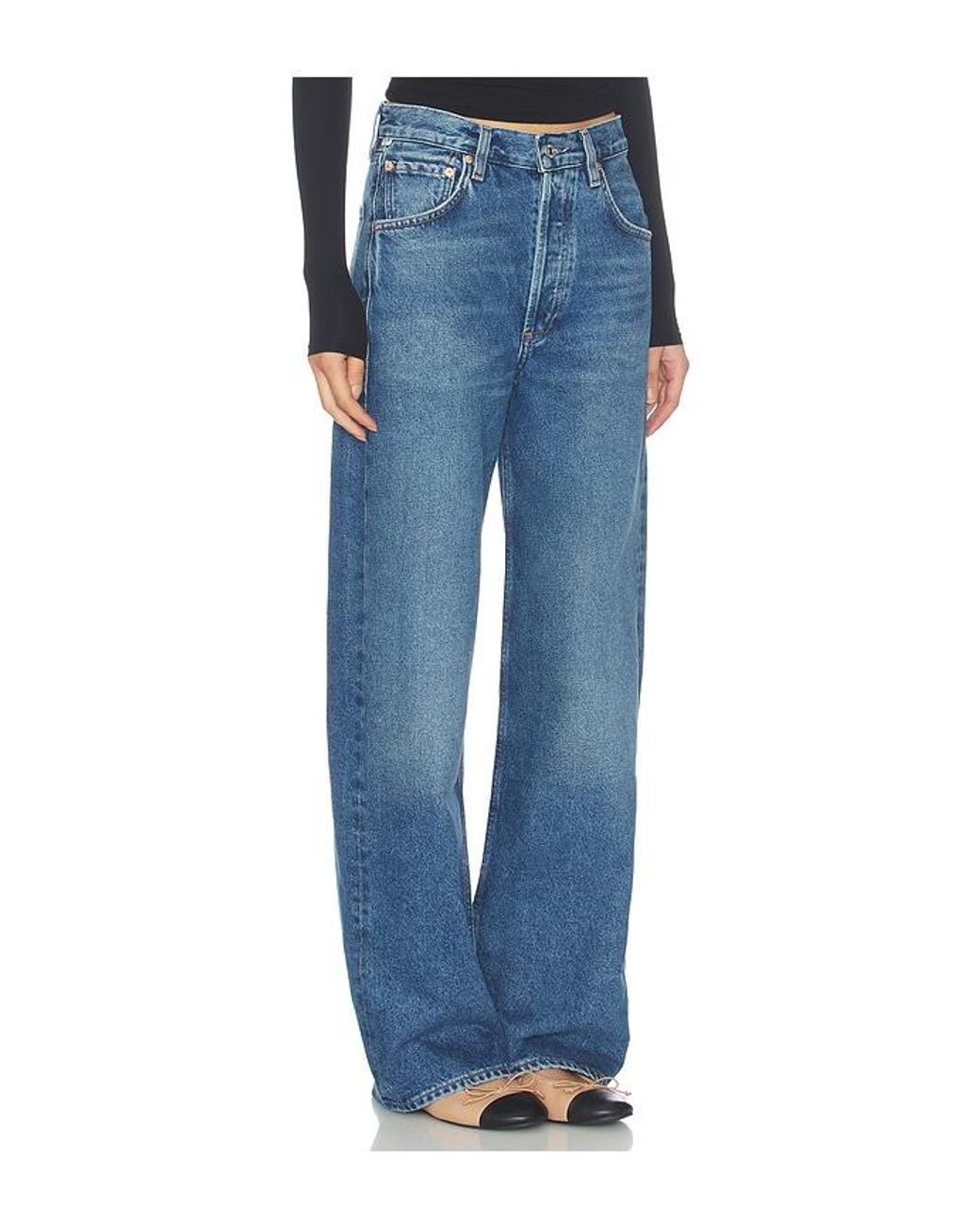 Citizens of Humanity Blue Ayla Baggy Jean