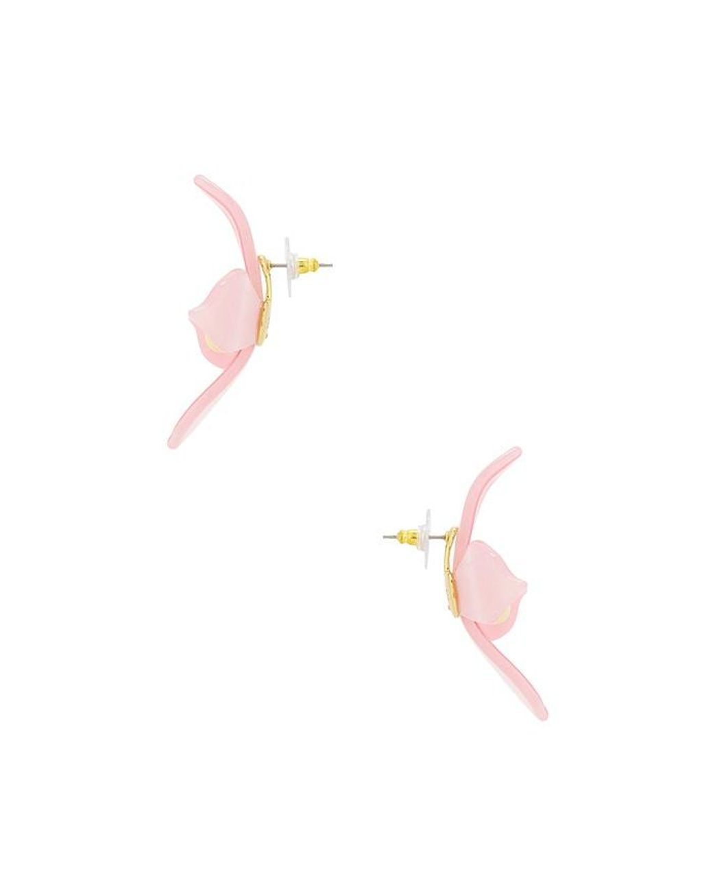 Lele Sadoughi White Oleander Stud Earrings